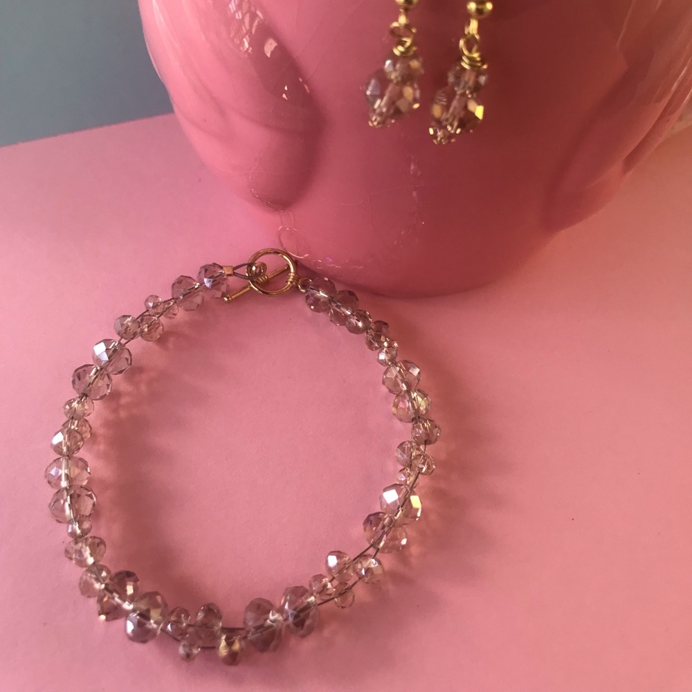 Brazalete and earrings (Handmade) 🌸🌸